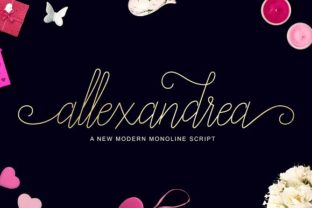 Allexandrea: A Script Handwritten Font for Creative Crafters and Product Makers
