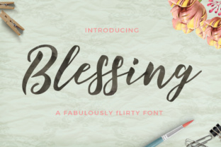 Blessing: A Script Handwritten Font for Creative Branding