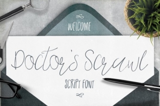 Doctor s Scrawl: A Script Handwritten Font for Web Design and Brand Identity