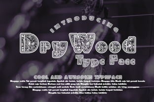 DryWood: A Decorative Font for Web Design and Brand Identity