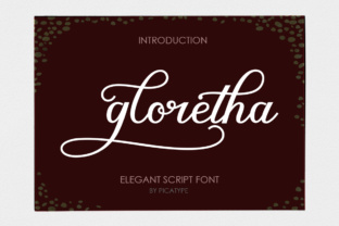 Gloretha: A Script Handwritten Font for Editorial Design and Branding