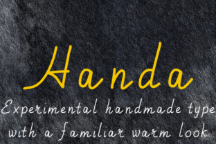 Handa: A Warm Script Font for Editorial Design