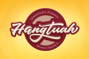 Hangtuah: A Script Font for Creative Crafters and Product Designers