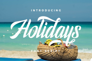 Holidays Typeface: A Script Font for Elegant Design