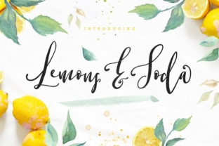 Lemons and Soda: A Script Handwritten Font for Editorial Design