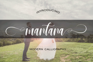 Mantana: A Script Handwritten Font for Creative Makers
