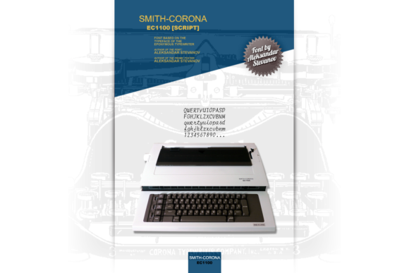 Smith-Corona EC1100 Script for Editorial Design and Creative Typography