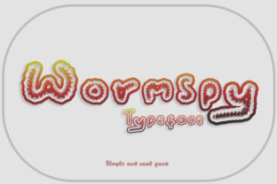 Wormspy: A Decorative Font for Creative Crafters and Product Designers